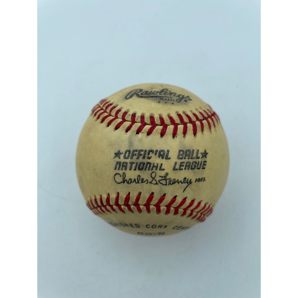 Frank Robinson Signed Rawlings Official National League Baseball COA Feeney Pres